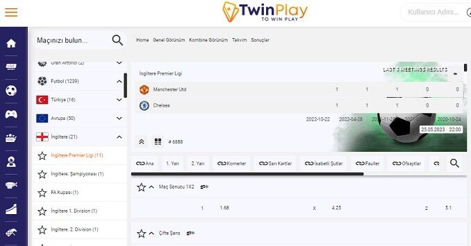 Twinplay Manchester United Chelsea Maçı