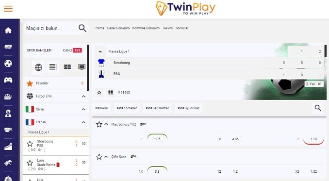 Twinplay Strasbourg PSG Maçı